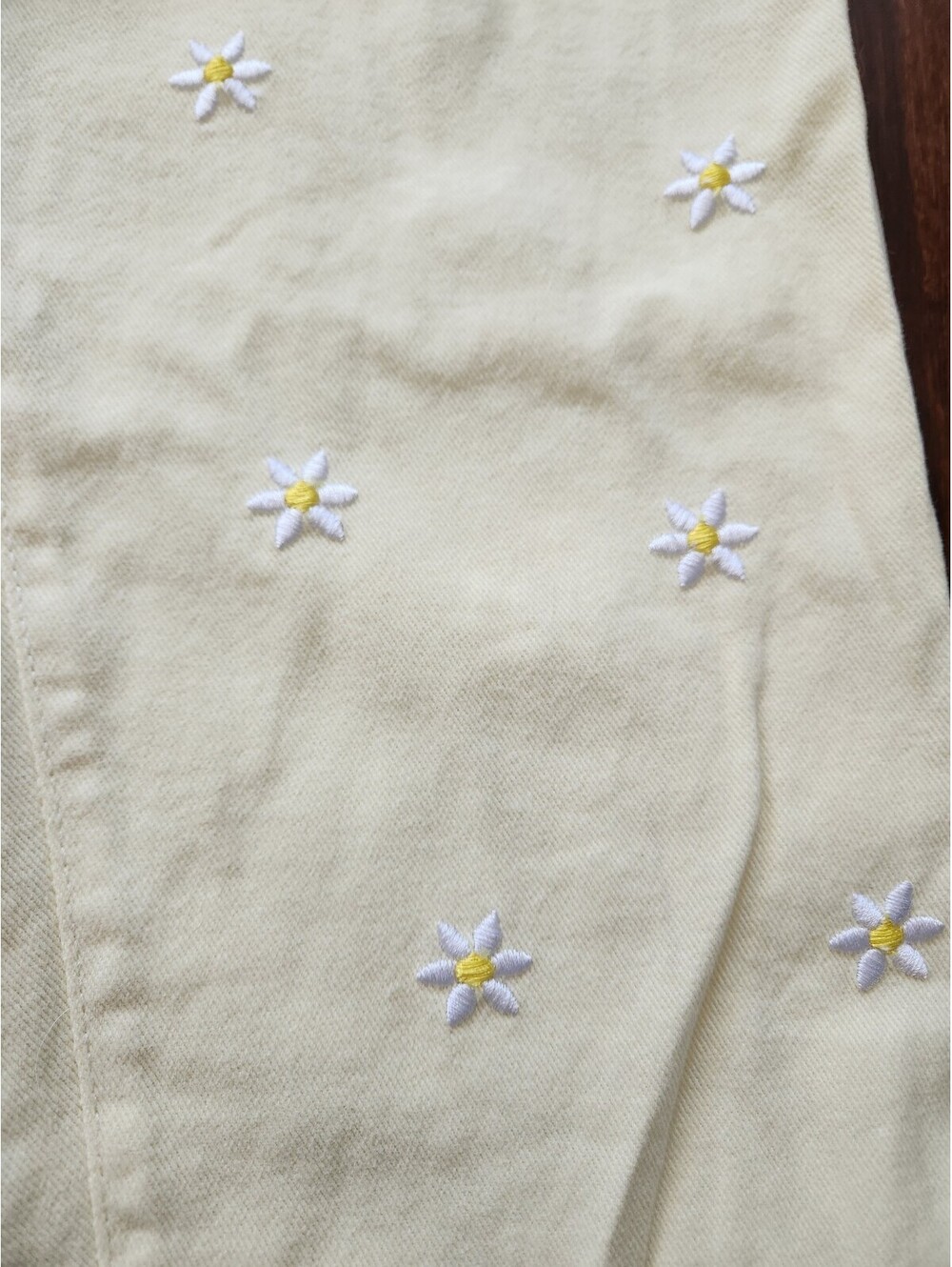 Womens bluenotes butter yellow floral low-rise dad jeans Size medium streetwear
